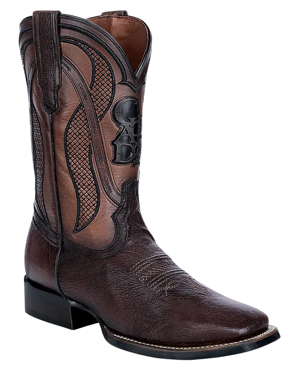 Cuadra Men's Brown Ostrich Square Toe Boot — CU864
