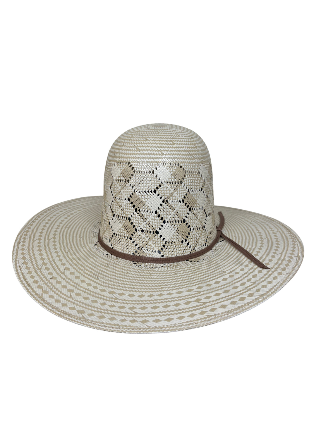 Stone Honeycomb 300X Straw Open Crown Hat