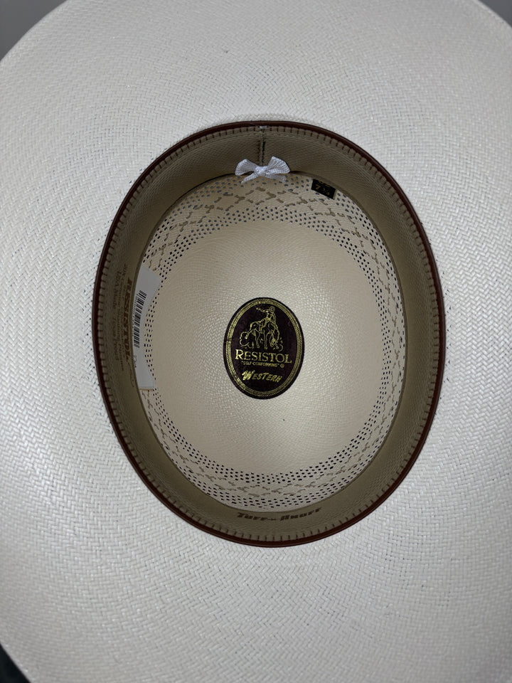 Resistol 20X Straw Open Crown Hat