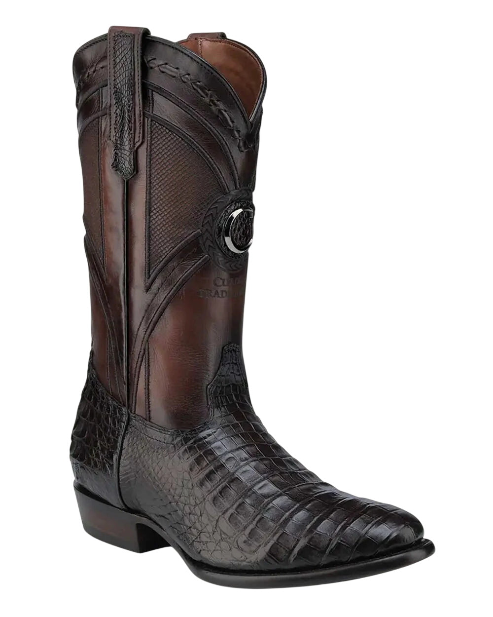 Cuadra Men's Caiman Round Toe Cowboy Boot –– CU857