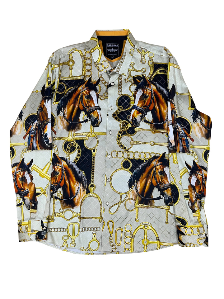 Barabas Caballo Rhinestone Men&