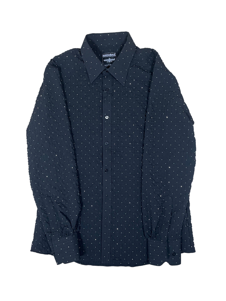 Barabas Ruffled Rhinestone Men&