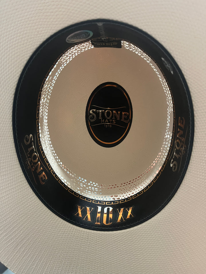 Stone Bangora 10X Straw Open Crown Hat