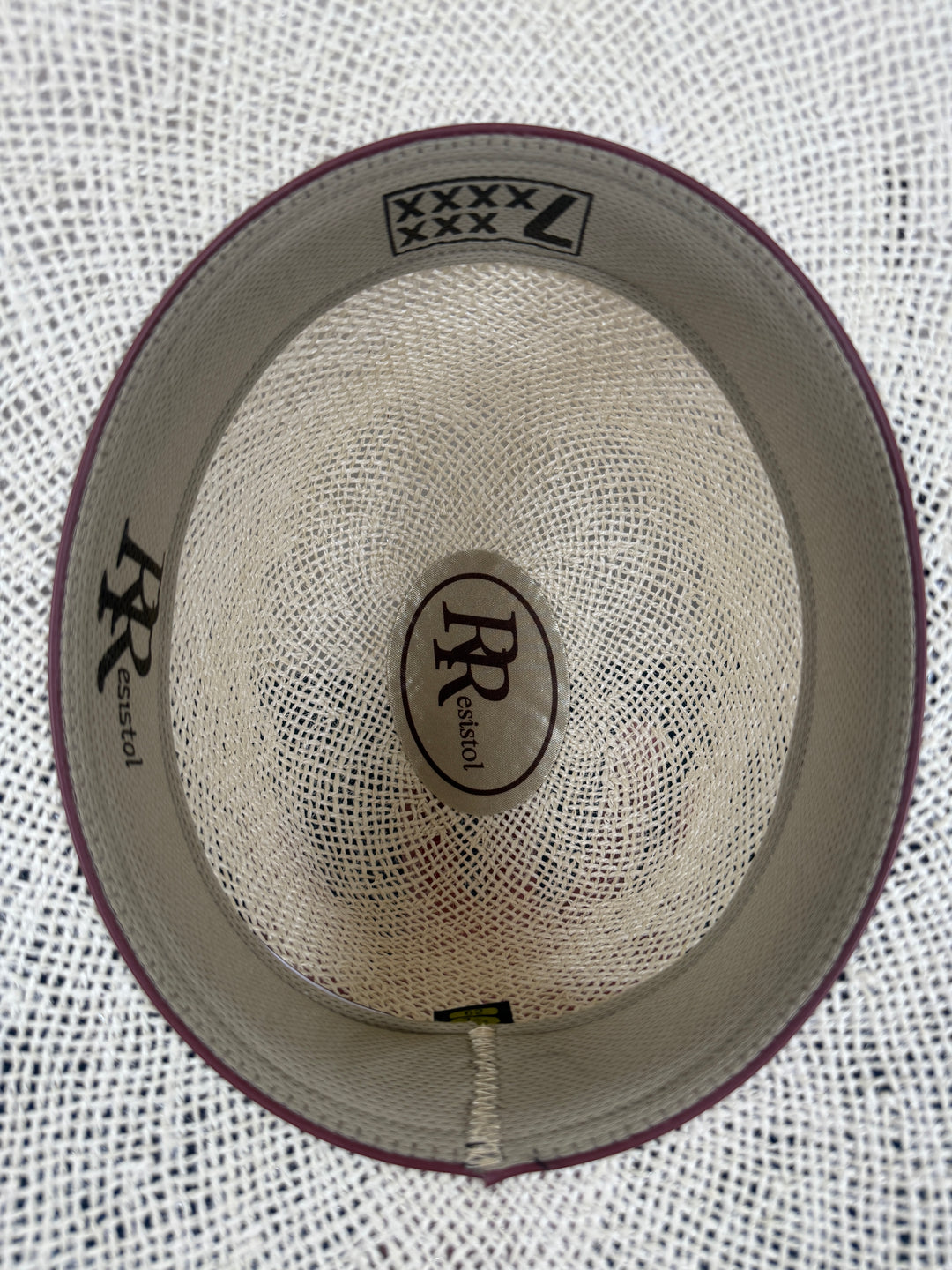 Resistol Haggard 7X Straw Open Crown Brim